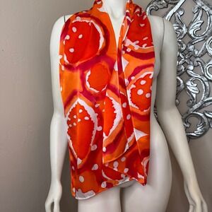 Handpainted Silk Scarf Kaye Light Artisan 11 x 28‎ Geometric Luxury French Girl